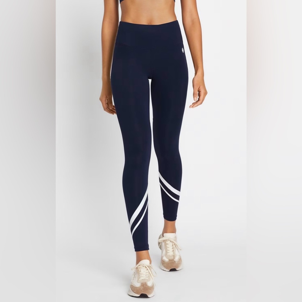 Tory Burch Sport Chevron Leggings Navy